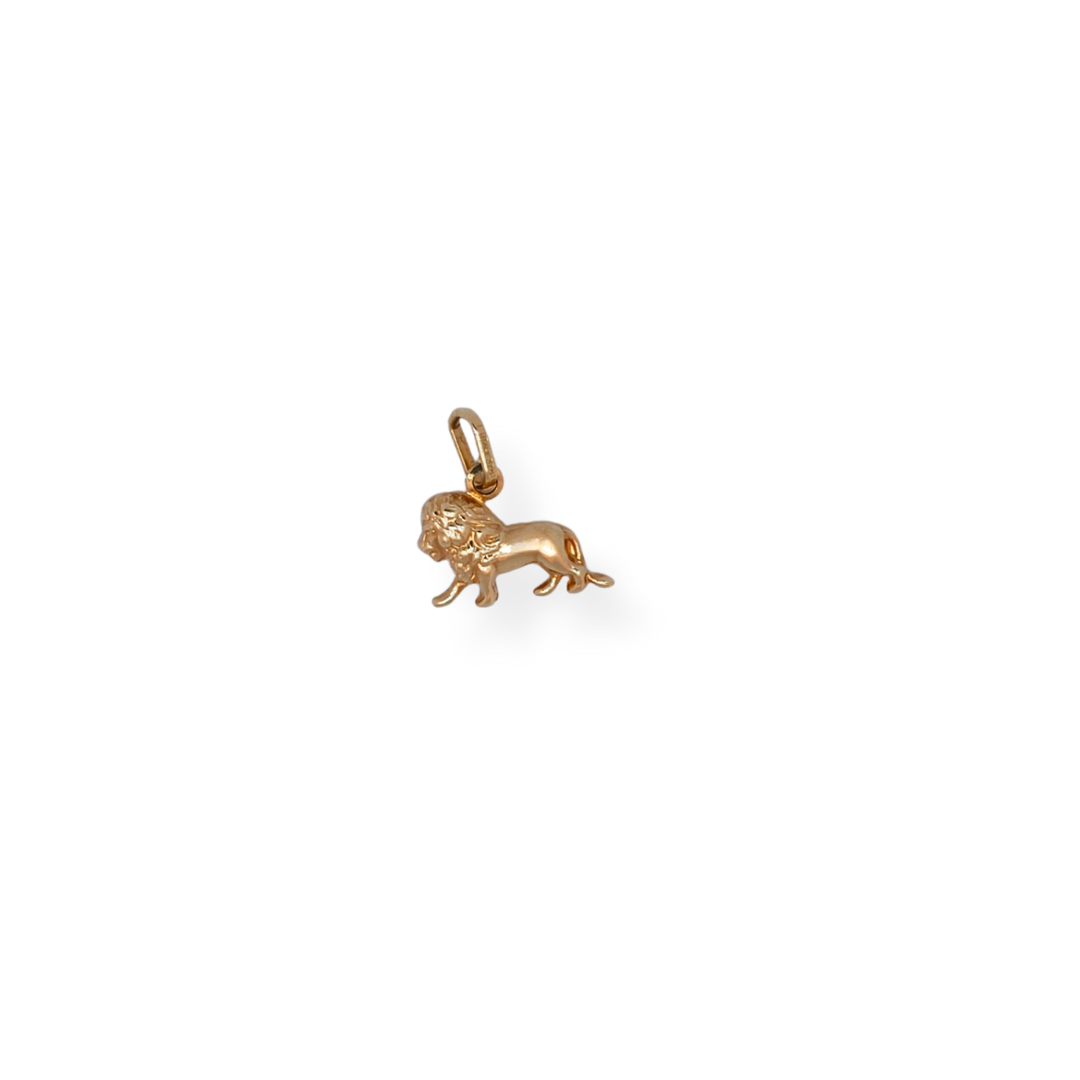 9ct gold lion charm