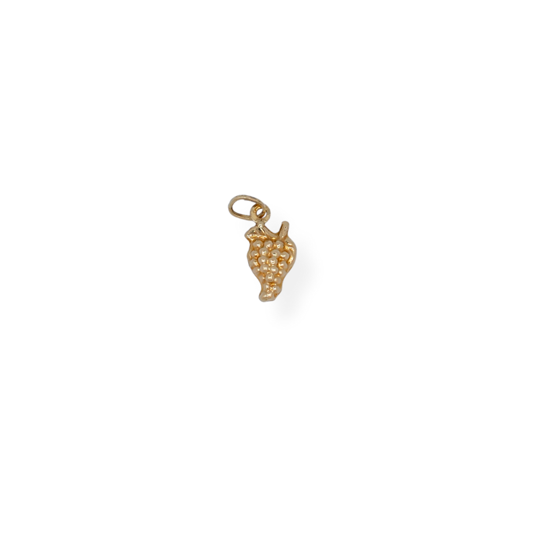 9ct gold grape charm