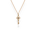 9ct gold diamond key pendant