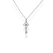 9ct gold diamond key pendant