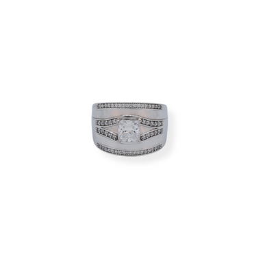 Sterling Silver Cz Ring