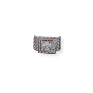 Sterling Silver Cz Ring