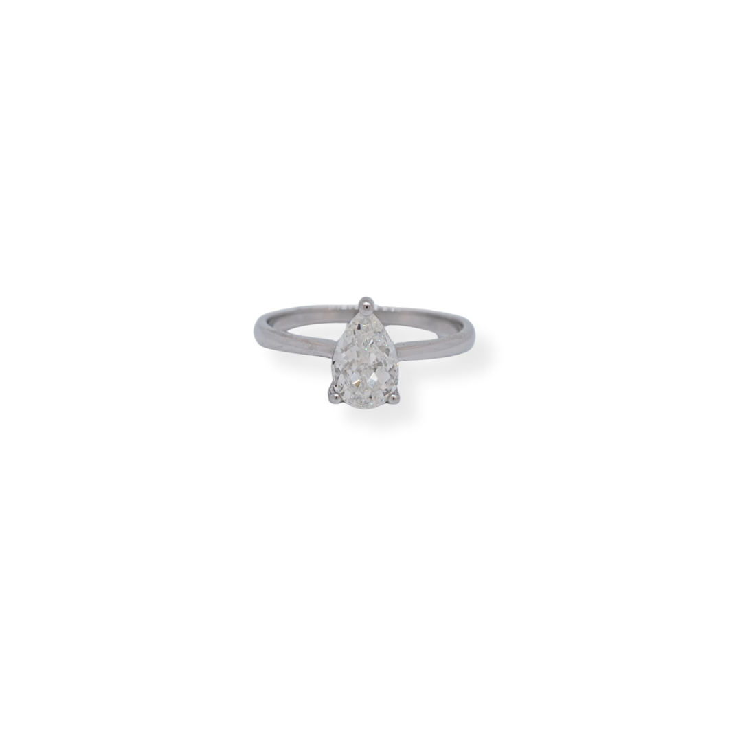 Silver cz ring