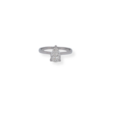 Silver cz ring