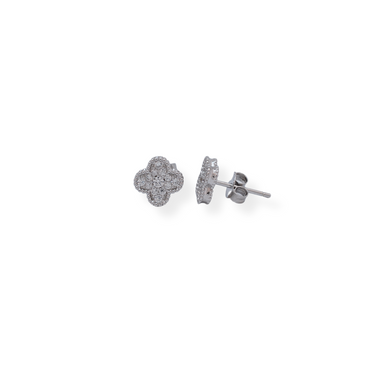Silver cz earrings