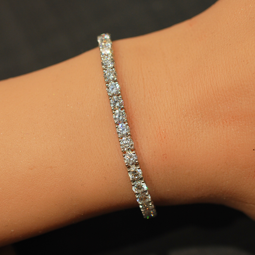 18ct gold diamond tennis bracelet