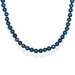 Silver blue pearl necklace
