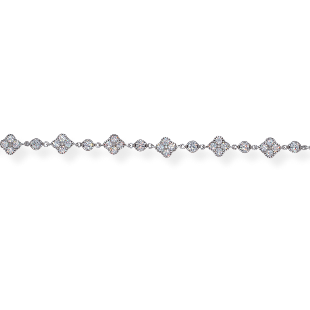 Silver cz bracelet