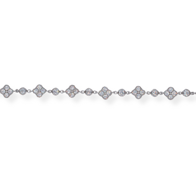 Silver cz bracelet
