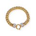 9ct gold signoretti cz curb bracelet
