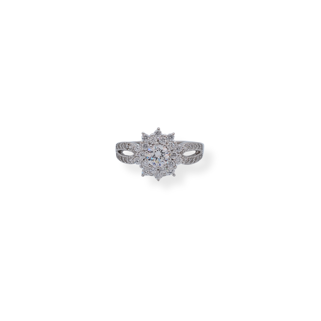 Silver cz ring