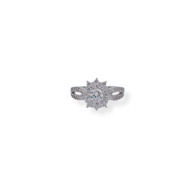 Silver cz ring