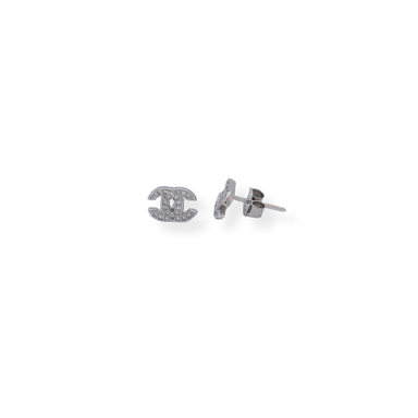 Silver cz earrings