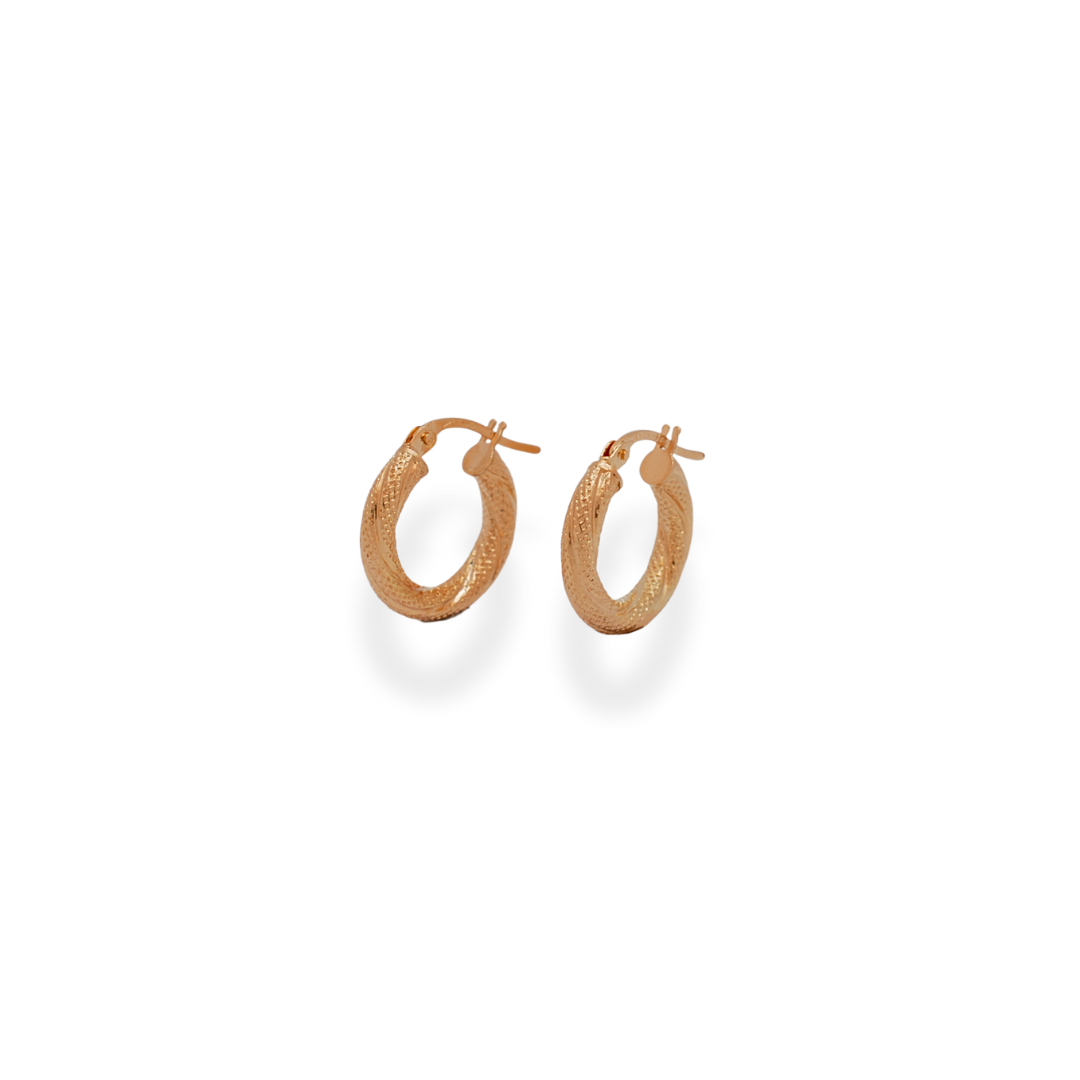 9ct gold hoop earrings