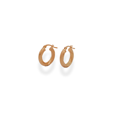 9ct gold hoop earrings