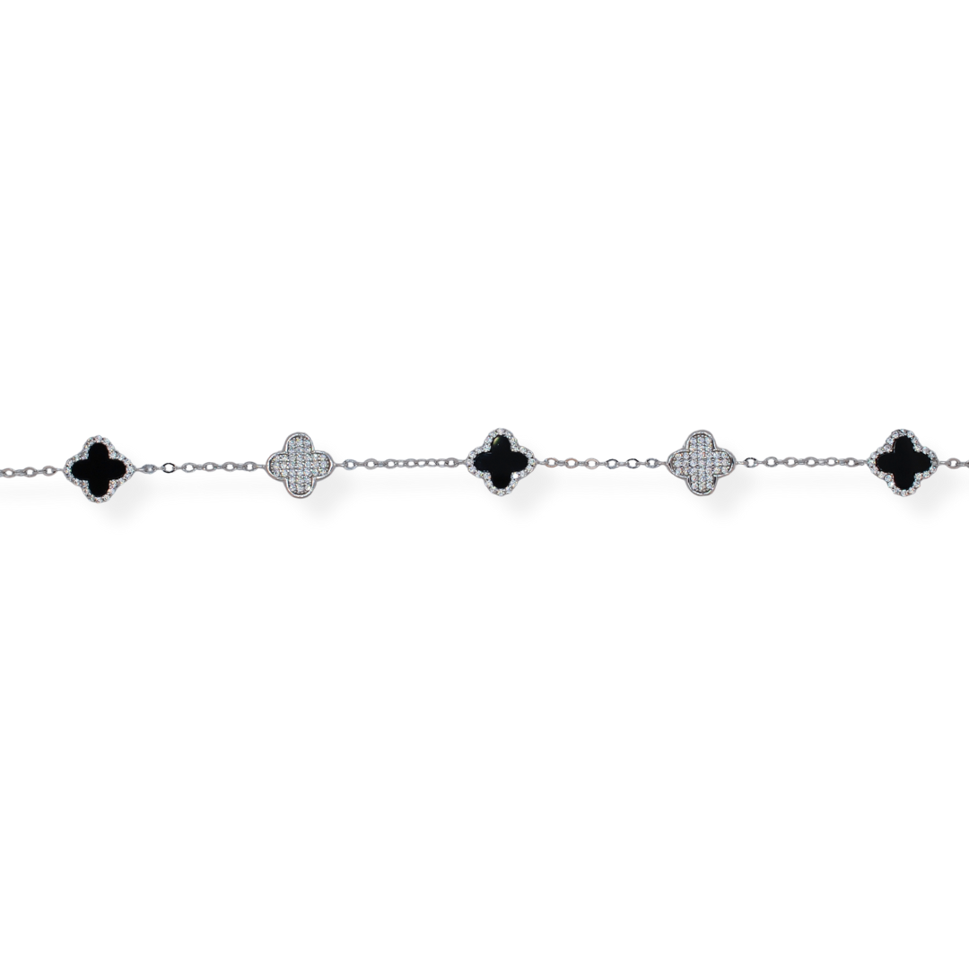 Silver cz bracelet