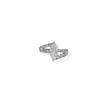 Silver cz ring