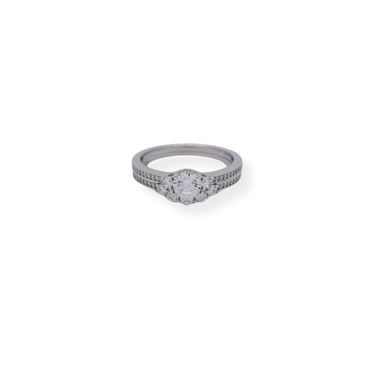Silver cz ring