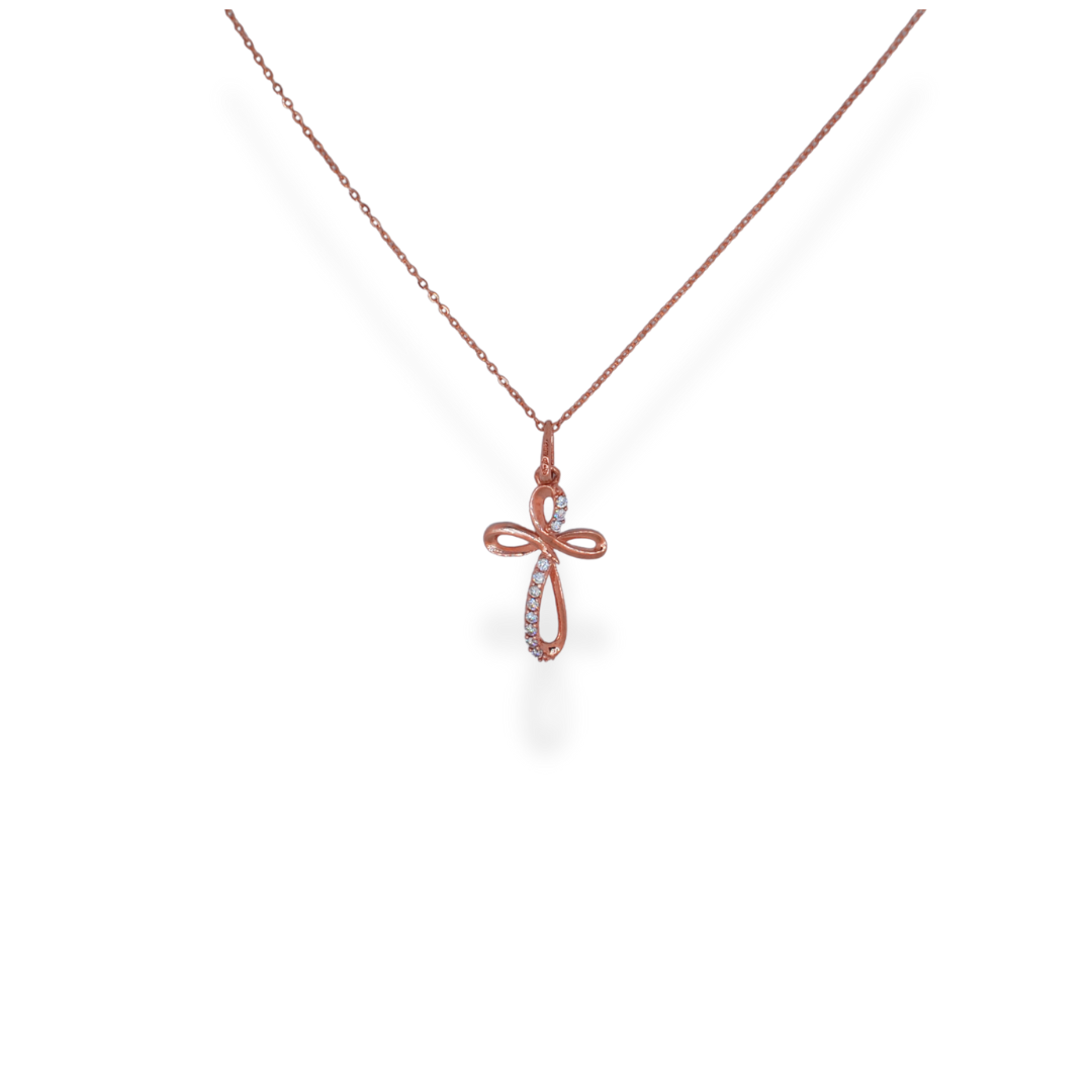 9ct gold cross necklace