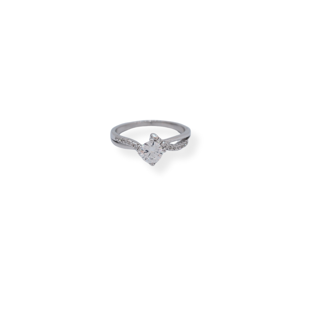 Silver cz ring