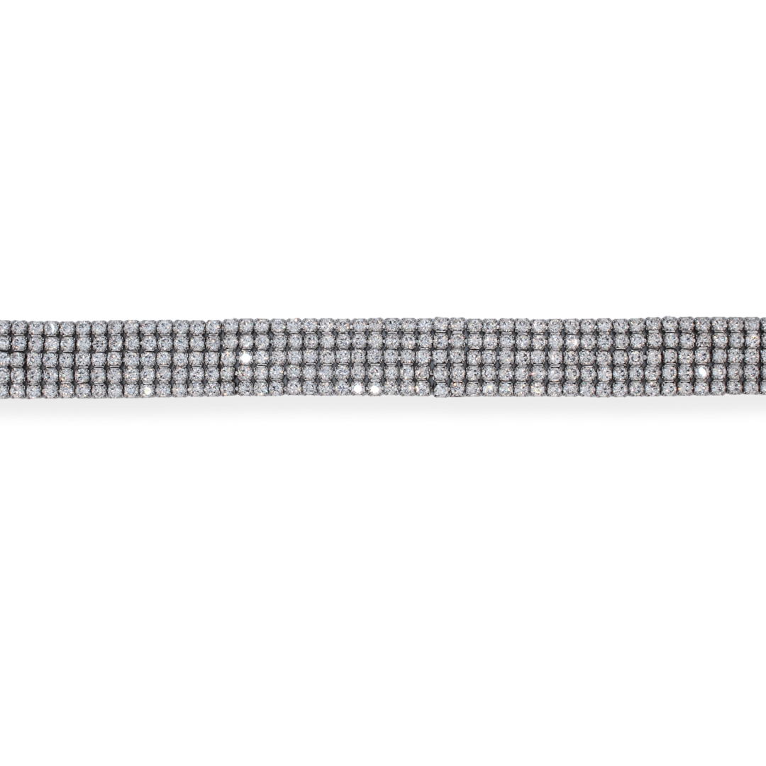 Silver cz tennis bracelet