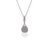Silver Diamond Padel racket necklace