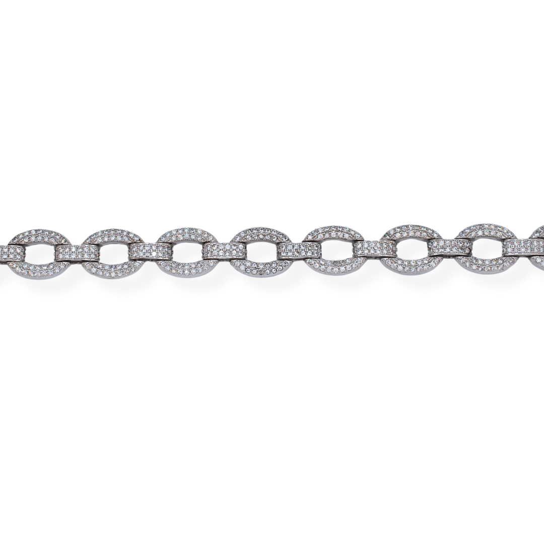 Silver cz bracelet