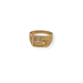 9ct gold castle ring