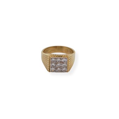 9ct gold cz ring