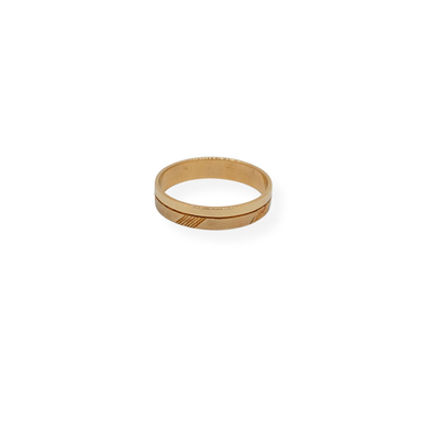 9ct gold band ring
