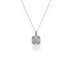 9ct gold pearl and diamond pendant necklace