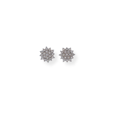 9ct gold diamond earrings