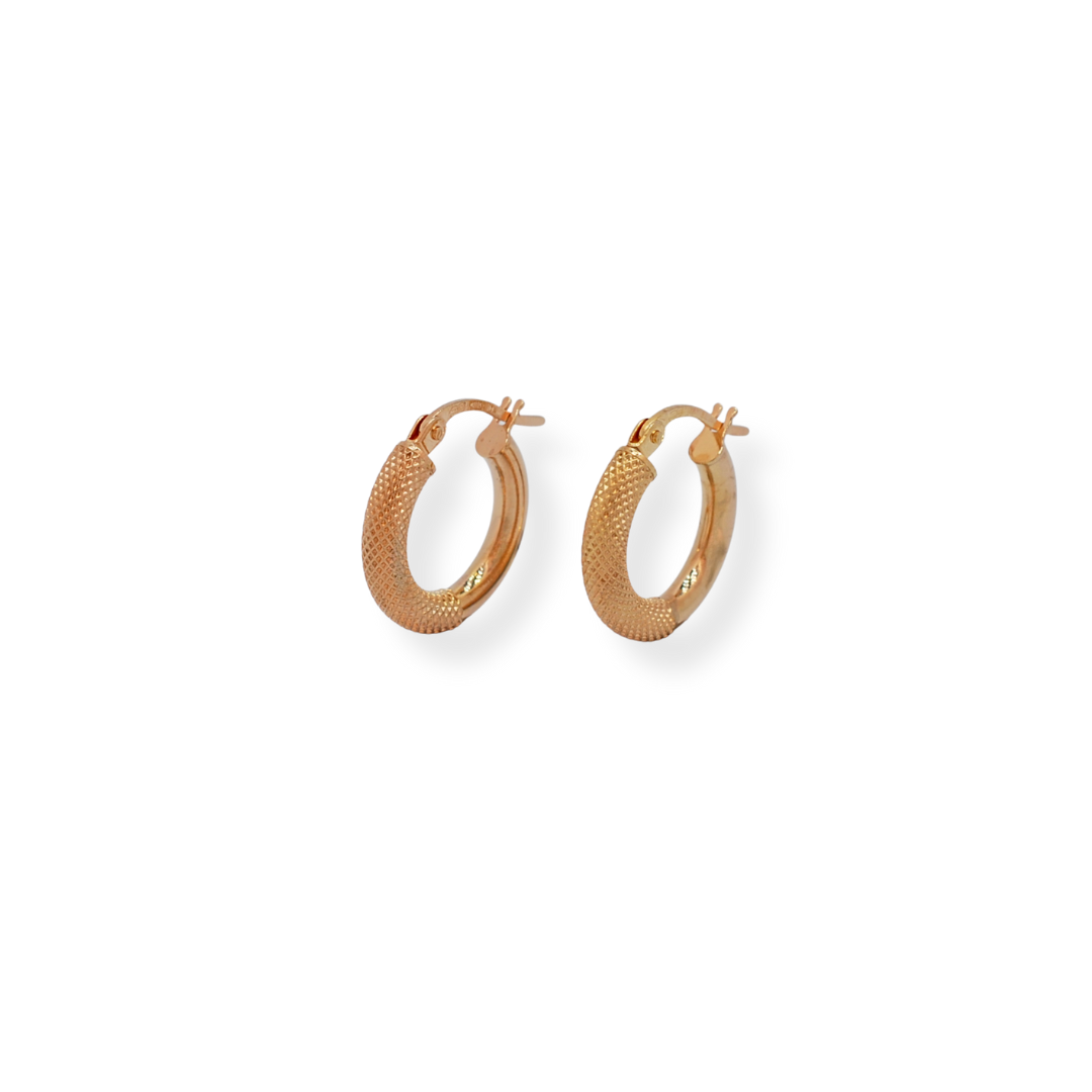 9ct gold hoop earrings