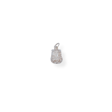 Silver owl charm