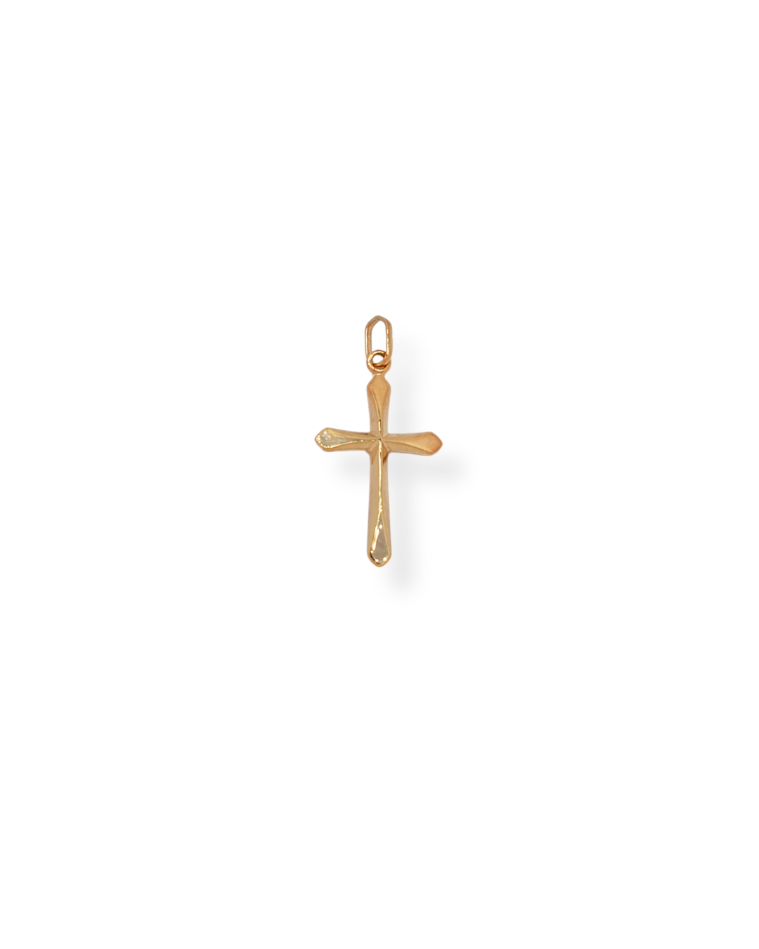 9ct yellow gold cross pendant