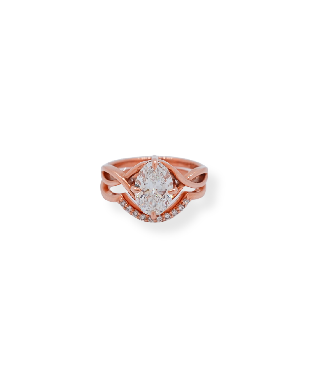 9ct gold twinset diamond ring