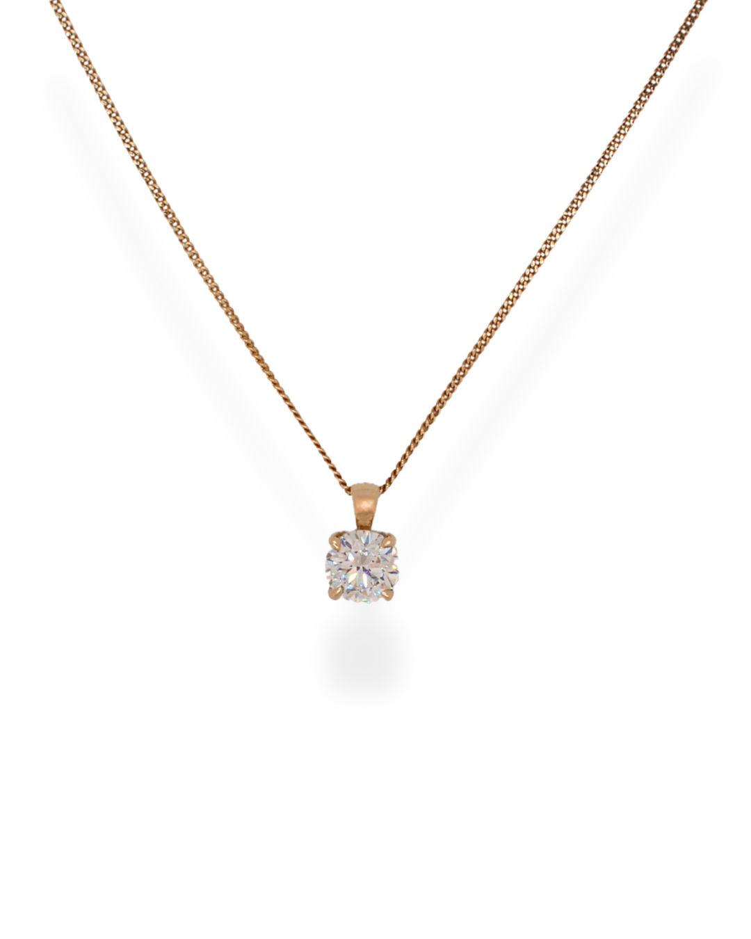 9ct gold diamond necklace