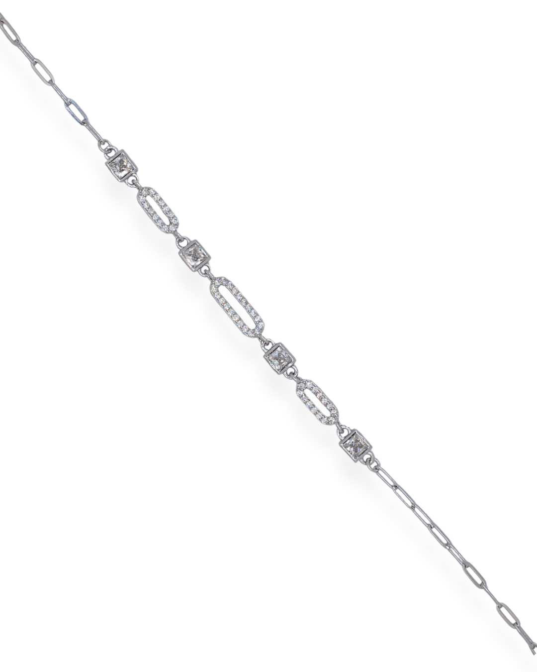 Silver cz bracelet