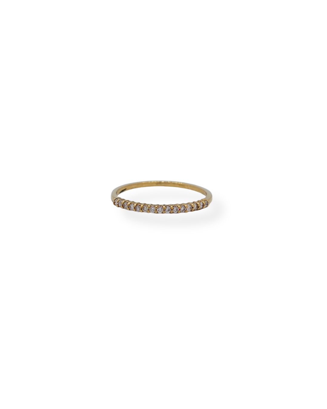 18ct gold diamond band ring