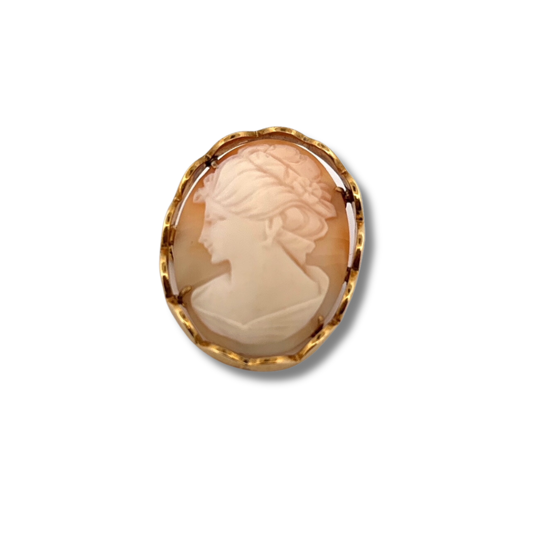 9ct Cameo Brooch