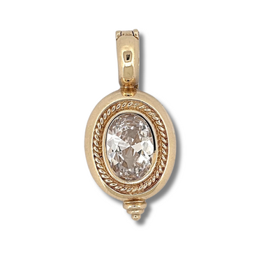 9ct Cubic Zirconia Pendant