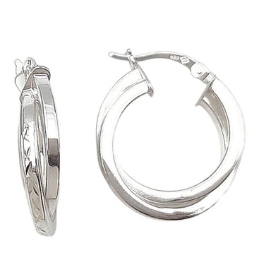 Silver hoop Earring