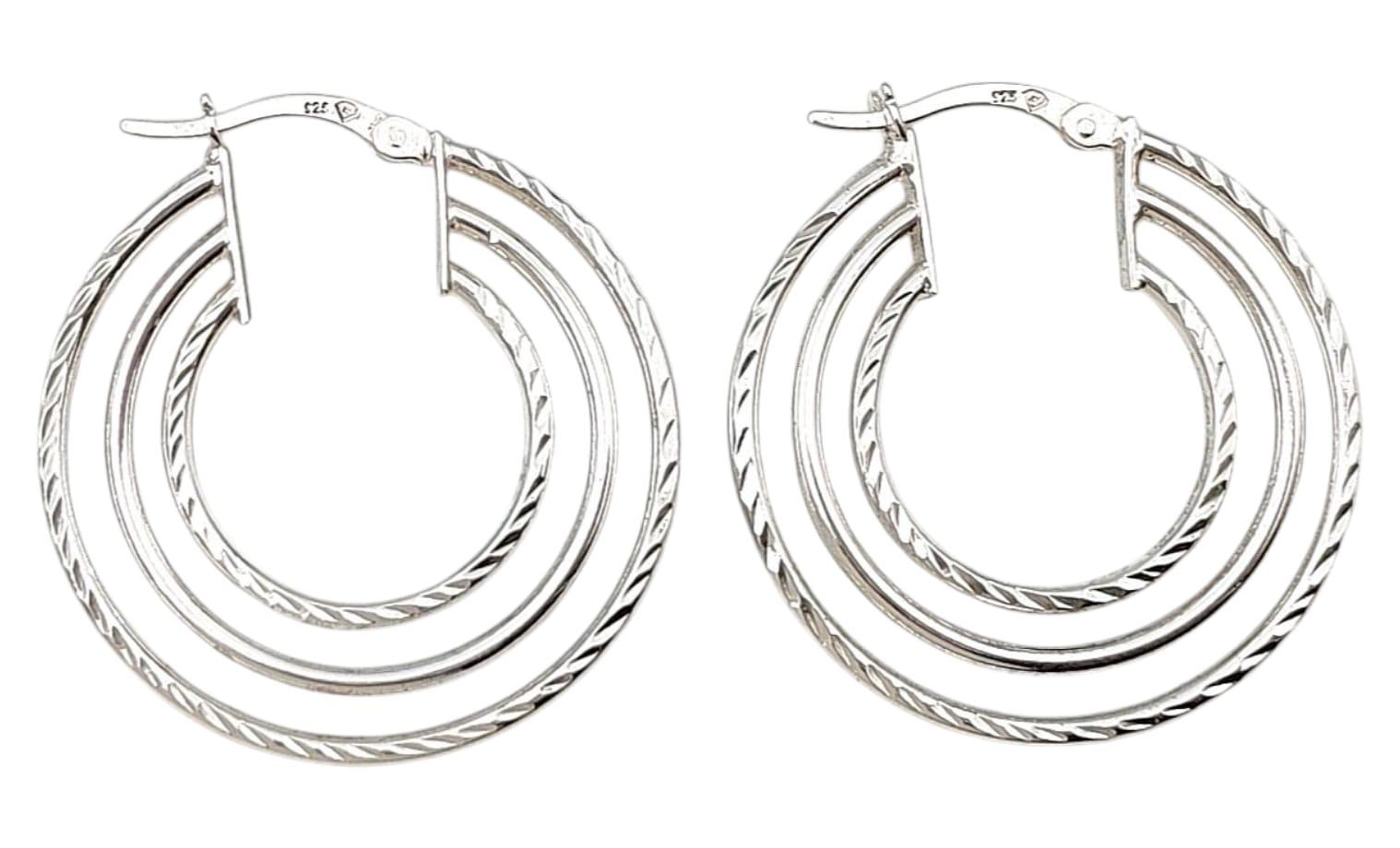 Silver Hoop Earring