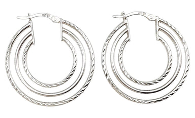 Silver Hoop Earring