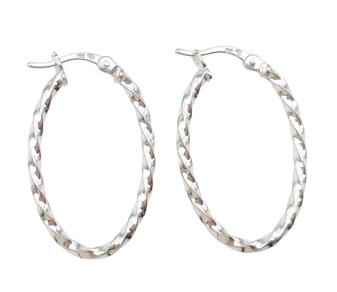 Silver Hoop Earring