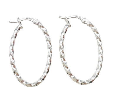Silver Hoop Earring