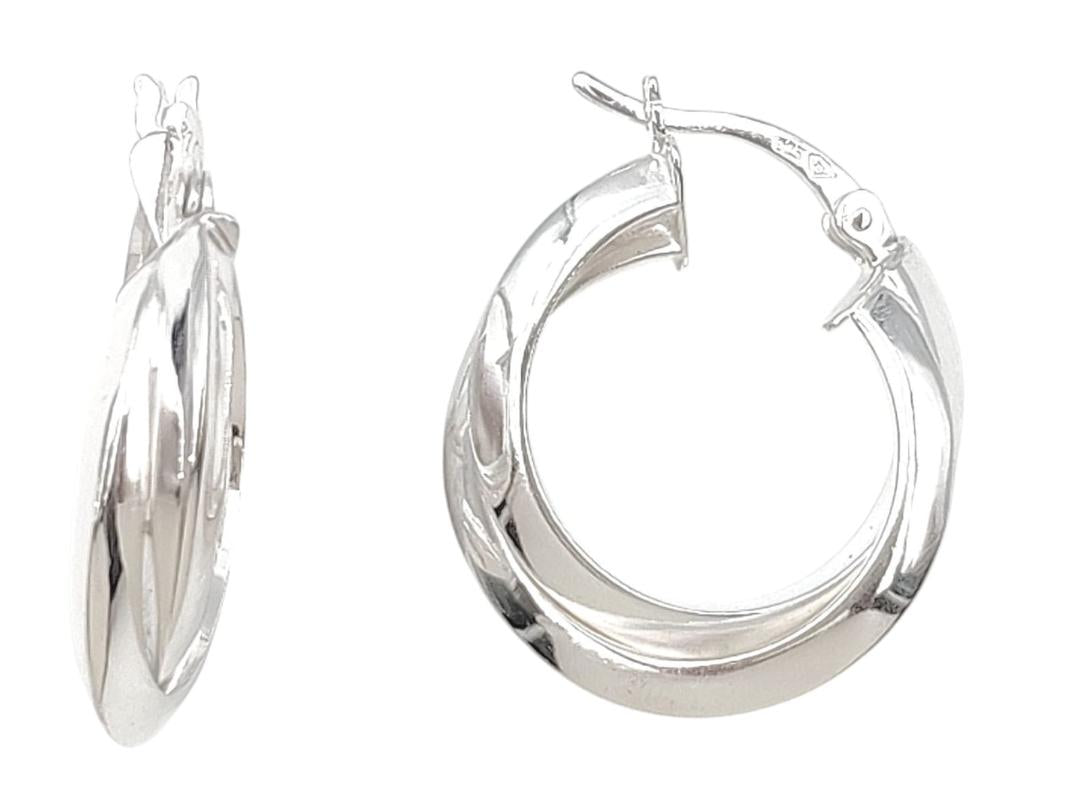 Silver Hoop Earring