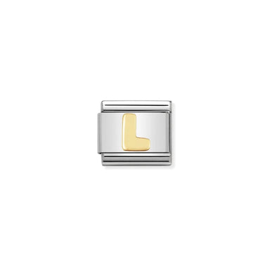 Yellow gold Letter L